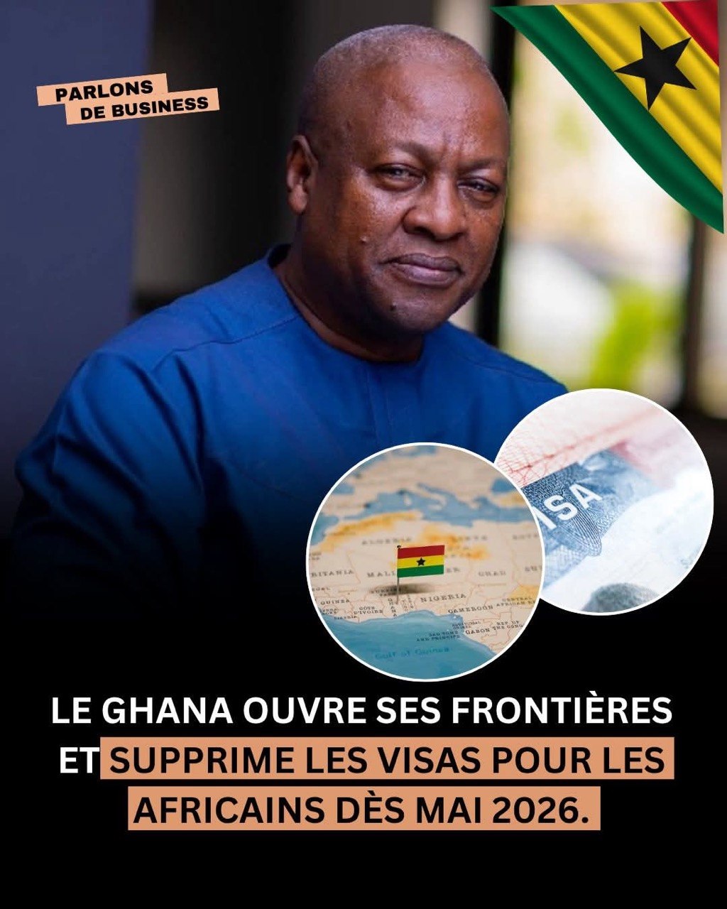 Ghana : De bonnes nouvelles pour tous les ressortissants Africains
